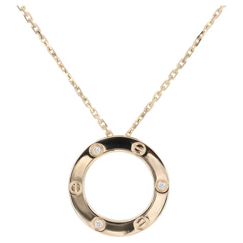 cartier love necklace 3 diamonds|cartier love necklace sale.